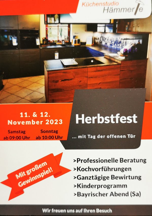 Kuechenstudio Haemmerle in Ravensburg | Flyer Herbstfest 2023